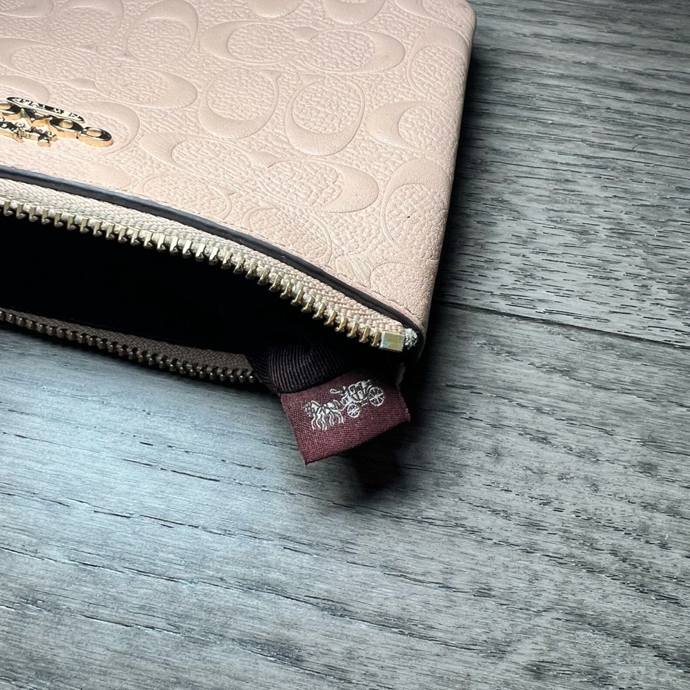 Coach Embossed Signature Wristlet - Picture 9 of 9